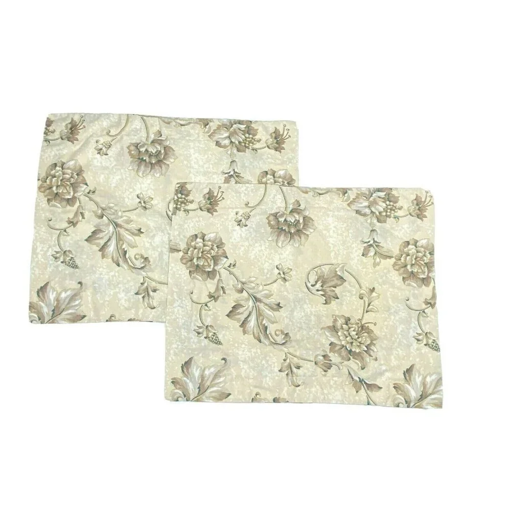 Vintage 1980s Luxury Shams Pillowcases by Springs